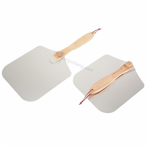 พลั่วโลหะอลูมิเนียมเกรดอาหารพร้อมที่จับไม้พับได้สำหรับ<span class=keywords><strong>พิซซ่า</strong></span><span class=keywords><strong>โฮม</strong></span><span class=keywords><strong>เมด</strong></span>ทนทาน - Product Image 3