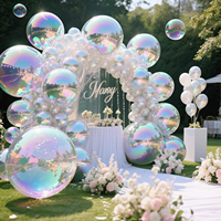 Boules à miroir gonflables sphère PVC grand ballon miroir réfléchissant grande boule brillante pour la décoration d'événements de fête de mariage de Noël Disco
