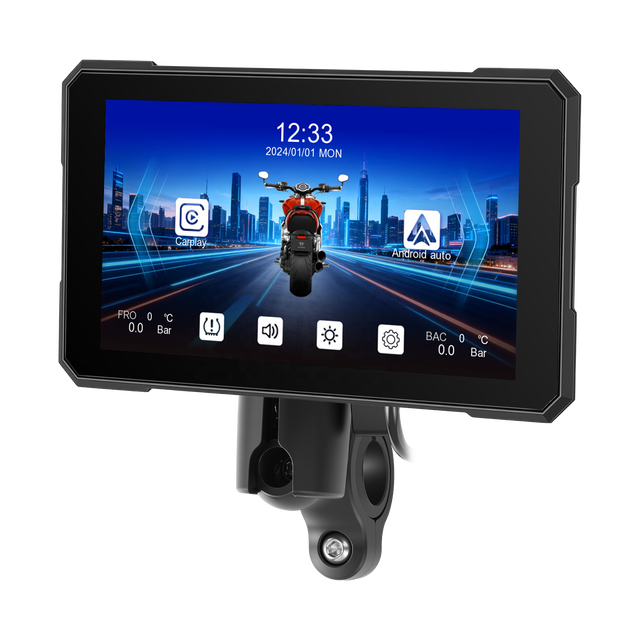 Podofo 5 Inch Portable Motorcycle Wireless Carplay Smart Player Supports Android Auto TPMS IP67 Waterproof Leading Manufacturer