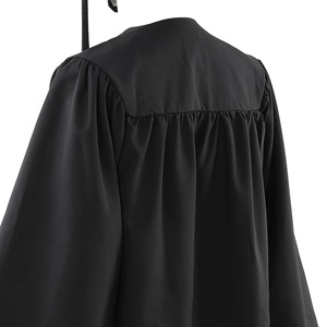 Robe et toque de graduation unisexe de qualité supérieure, uniforme académique multicolore avec pompon, tenue de graduation personnalisable avec logo - Product Image 3