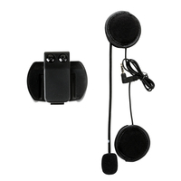 2PCS XINOWY V6 V6 Pro Casque Intercom Clip Microphone Haut-parleur Casque 3.5mm pour V4 V6 Moto Bluetooth Interphone