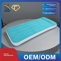 Lit gonflable simple floqué OUTAFUN en PVC, longueur 190 cm, portable, épaissi, anti-humidité, pliable, temporaire pour la maison