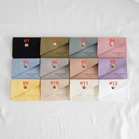 Pochette à bijoux en microfibre avec bouton pression et logo personnalisé, sac de rangement en daim multicolore pour boutique de bijoux, emballage cadeau