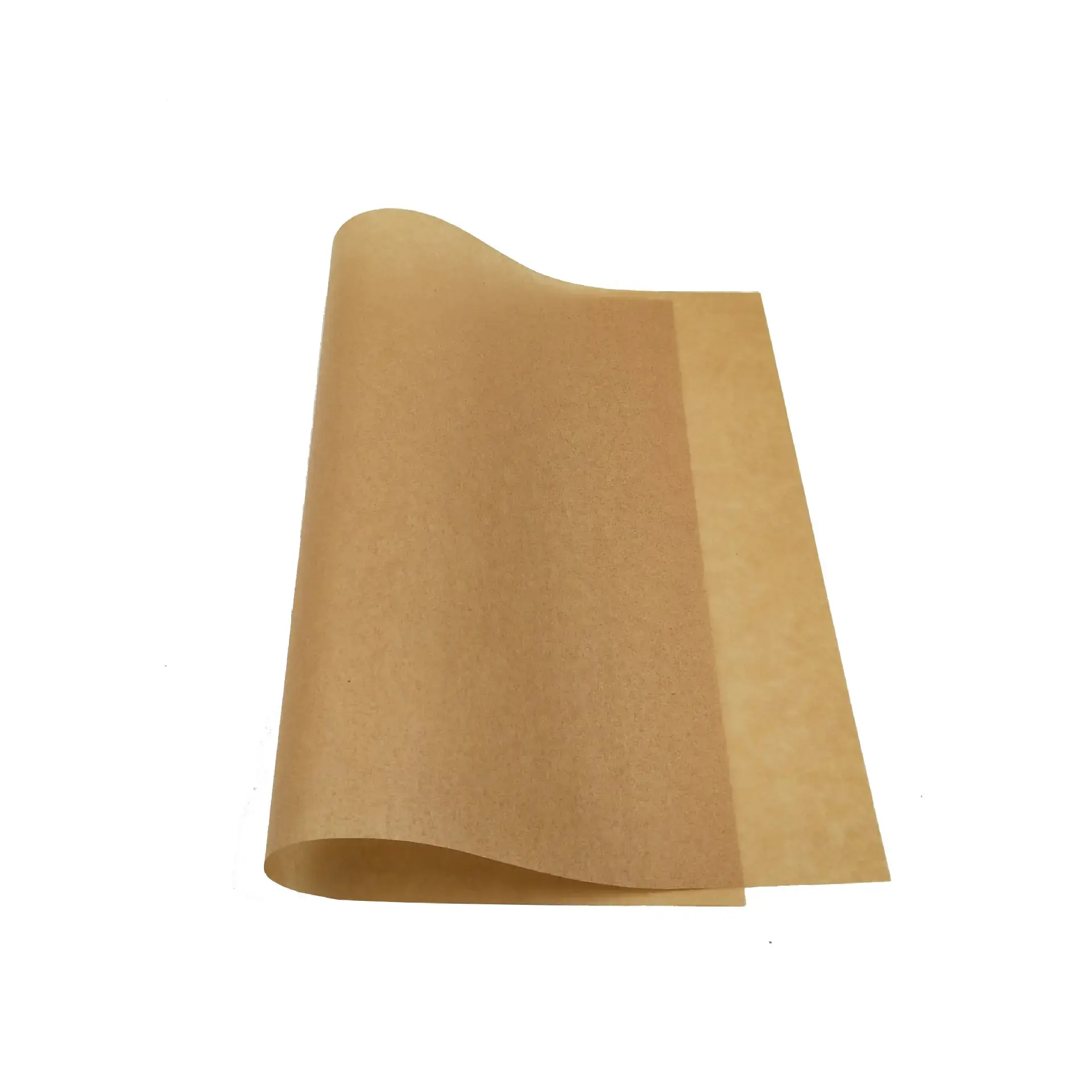 Custom baking paper heat resistant brown silicone paper coated two sides white paper roll log