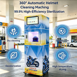 Machine à laver les casques <span class=keywords><strong>de</strong></span> moto, nettoyeur à sec pour casque <span class=keywords><strong>de</strong></span> moto avec élimination des odeurs <span class=keywords><strong>de</strong></span> fumée et séchage rapide à l'air chaud - Product Image 1
