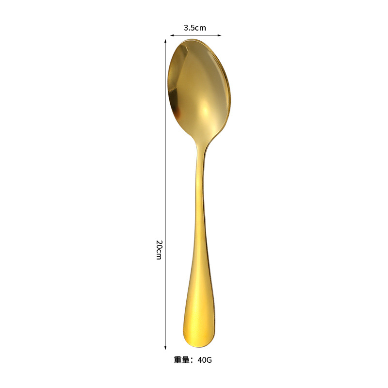 Dinner spoons [Gold, packaged in a bag]