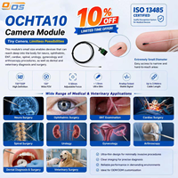 Endoscope vidéo USB ultra-plat 0,8 mm 1 mm 1,8 mm 4 LED 400x400P FOV 120 pour usage médical OVM6946 OCHTA10 Amélioré