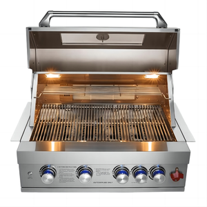 Cucine da Esterno BBQ a Isola con Armadietti <span class=keywords><strong>Griglie</strong></span> <span class=keywords><strong>per</strong></span> <span class=keywords><strong>Barbecue</strong></span> a Gas GPL NG e Carbone Girevole a Vista in Acciaio <span class=keywords><strong>Inox</strong></span> 304 <span class=keywords><strong>per</strong></span> Uso Intensivo - Product Image 4
