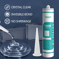 Scellant hybride polymère MS transparent Fix All Crystal Clear 600 ml, imperméable, élastique, résistant aux UV, modifié au silane