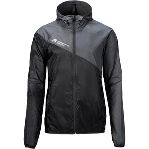 Veste coupe-vent à capuche pour homme Rog, noire, décontractée, pour l'automne, sans rembourrage, vente en gros - Product Image 2