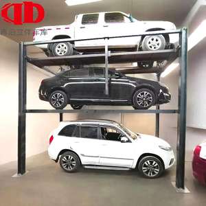 ट्रिपल स्टेकर चार पोस्ट स्टील कार स्टेकर पार्किंग लिफ्ट पार्किंग के लिए 3 स्तर मोटर ड्राइव मोड गैरेज उपकरण - Product Image 2