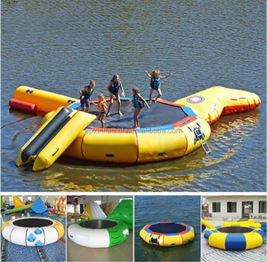 Trampolín Acuático Inflable de PVC, Anillo de Natación, Equipo de Juego Gigante para Niños, <span class=keywords><strong>Parque</strong></span> Acuático Inflable - Product Image 1