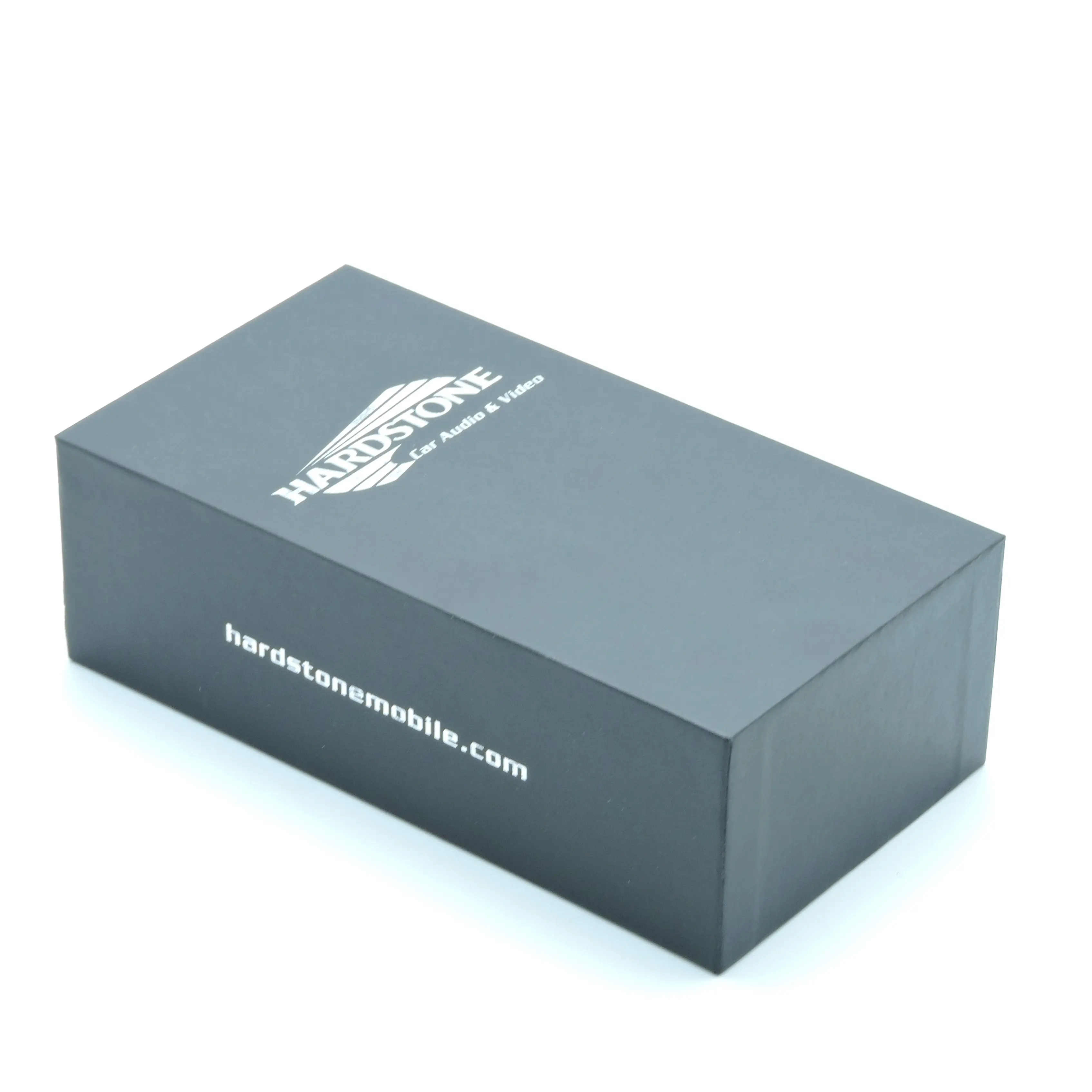 Özelleştirme boş sert kapaklı kutu siyah hediye kutusu ambalaj araba navigasyon için ucuz 2 parça kağit kutu
