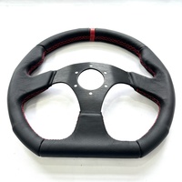 Volant de course universel de haute qualité avec logo personnalisé JDM en cuir et daim pour simulateur de course, tuning et drift