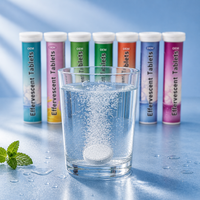Tabletas Efervescentes de Vitamina C Premium OEM ODM, Suplemento para el Cuidado de la Salud de Adultos, Refuerzo Inmunológico y Anti-Fatiga, Sin OMG, a Granel