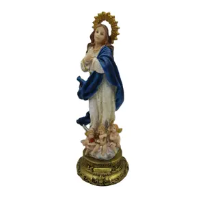 Figurine personalizzate per la casa fatte a mano all'ingrosso Baby gesus bambino figurina in resina madre vergine maria statua Design personalizzato CS CN;FUJ