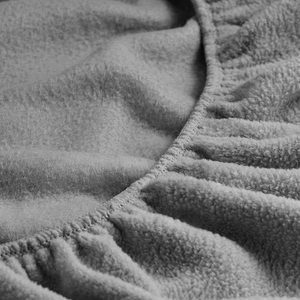 Polyester <strong>Flannel</strong> Velvet Fleece Winter Warm Soild <strong>Fitted</strong> Bed <strong>Sheet</strong> - Product Image 3
