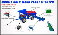 Mini machine portable de lavage de sable aurifère, machine de prospection d'or, machine minière d'or portable de qualité avec moteur diesel