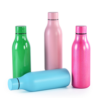 Bouteille d'eau en métal écologique pour enfants, 6 couleurs, logo personnalisé, gobelet isotherme en acier inoxydable 550 ml/18 oz, maintien au chaud 6-12 heures, vente en gros