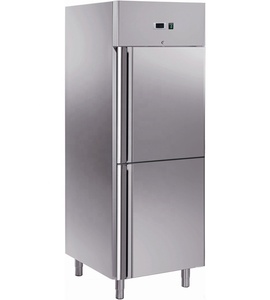 Equipo de Cocina Comercial, Refrigerador de Acero Inoxidable de Grado Alimenticio, Armario Vertical con Ventilador, 650/1300L, Puertas Dobles - Product Image 3