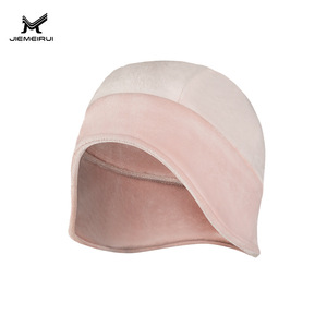 Casquette de cyclisme Jielaimei en spandex avec cache-oreilles, coupe-vent, chaude, rose, style dôme - Product Image 1