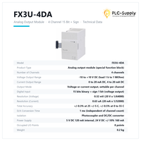 Module de positionnement FX3U-1PG, sortie d'impulsions 1 axe, transistor 200 kHz pour PLC MELSEC FX3U FX3UC FX5U