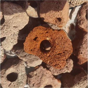 Decoratieve getrommelde basalt lavasteen, grote buitenrots voor tuinrotsen, op maat gesneden - Product Image 1