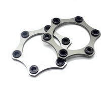 Accouplements à disque à diaphragme flexible à six trous, haute performance, en acier 304, composants élastiques universels, structure compacte OEM