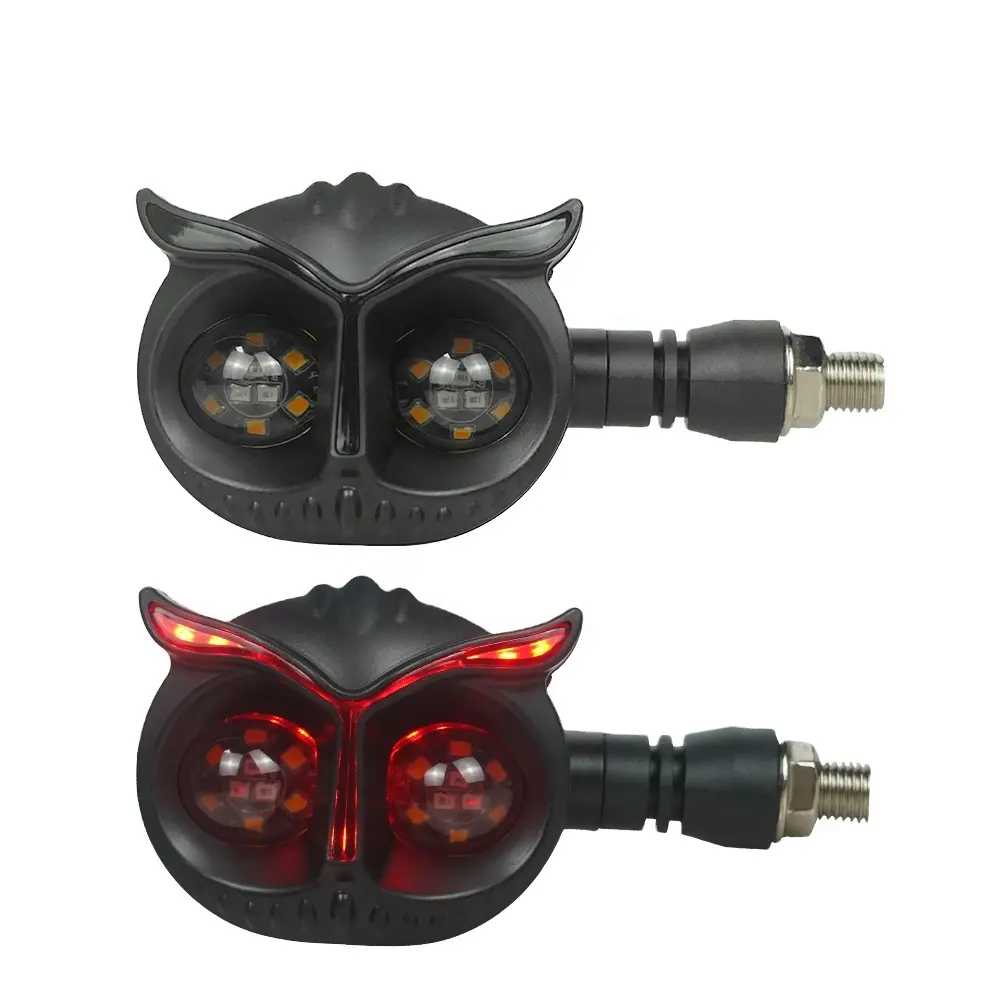 Universal Motocicleta Led Turn Signals Turn Signal Indicador Luzes Blinkers Flashers Cor Âmbar Acessórios