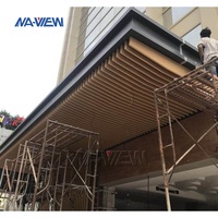 Techos de tira de Metal modernos personalizados de alta calidad, deflector de aluminio ignífugo, Panel de techo suspendido para hoteles, centros comerciales