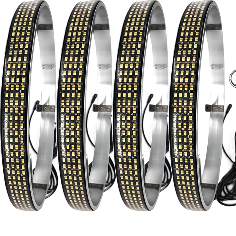 Kingshowstar 4 Row Yellow White LED