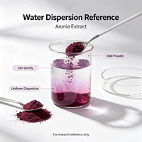 Approvisionnement en gros d'usine : Poudre d'extrait de baie d'aronia fine, extrait de sureau noir pour boissons, aliments et cosmétiques