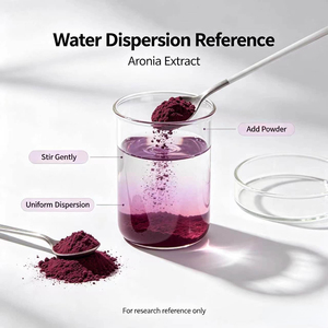 Approvisionnement en gros d'usine : Poudre d'extrait de baie d'aronia fine, extrait de sureau noir pour boissons, aliments et cosmétiques - Product Image 3