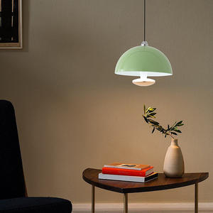 โคมไฟระย้าทรงรีสไตล์มินิมอลสมัยใหม่ สีครีม สำหรับห้องนอน ปรับความสูงได้ ควบคุมด้วยสวิตช์ ตัวโคมทำจากเหล็ก ไฟ LED ปรับความสว่างได้ - Product Image 5