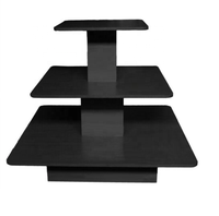Étagères de présentation pour magasin de chaussures, présentoirs en bois à 3 niveaux, table de présentation pour la vente au détail