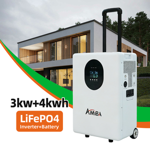 Système de stockage d'énergie solaire portable tout-en-un 3kW 3kWh à onde sinusoïdale pure, batterie 200W-5000W, Powerwall domestique - Product Image 2