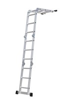 Échelle en aluminium multifonctionnelle à longueur réglable EN131, échelle industrielle pliante multi-usages, usine chinoise