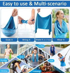Pañuelo Deportivo de Secado Rápido, Pañuelo para la Cabeza para Actividades al Aire Libre, Toalla Refrescante de Fibra Ultrafina para Viajes - Product Image 5