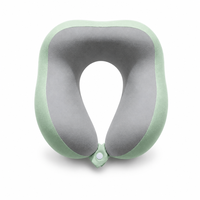Oreiller de voyage ergonomique en mousse à mémoire de forme en U, portable, avec housse amovible et lavable, pour bureau, voiture, voyage, certifié OEKO (OEM/ODM)
