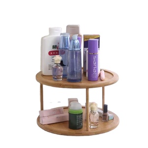 Maison Bambou Bois Antidérapant Spinner pour Cuisine Garde-Manger Réfrigérateur Placards ou Comptoir Organisateur Rotatif étagère à épices - Product Image 1