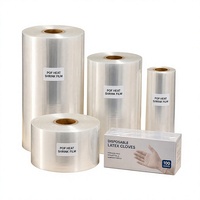 Film rétractable en polyoléfine POF transparent sur mesure, directement de l'usine, pour l'emballage de boîtes de masques faciaux à 3 plis avec boucles auriculaires