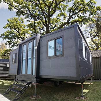 Modern Light Steel Villa Houses Factory-Priced Expandable Container Ready Ship Travel Trailer RV Camper Motor Homes Caravan