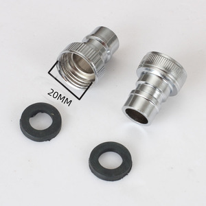 Boquilla para manguera de lavadora, acero inoxidable, 20 mm de diámetro interior, diseño industrial duradero - Product Image 1