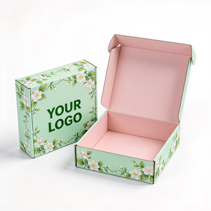 Caja de Cartón para Envíos con Diseño Floral de Jazmín Impreso Digitalmente, Producción en 72H, Resistente a Aplastamientos - Product Image 1