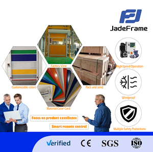 Porte rapide moderne en PVC coupe-vent pour entrepôt, supermarché, centre commercial, ferme et cour intérieure - Product Image 6