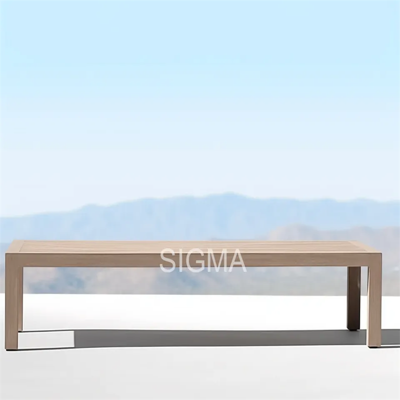 All Weather New Design Garden Furniture Set Patio Solid Teak Wooden Chair Sun Dining Round Rectangular Table 4 6 8 10 12 Person