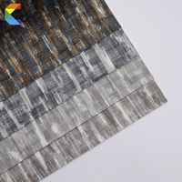 Papier peint vinyle haut de gamme avec un style unique de peinture à l'huile de Monet, texture résistante à l'humidité pour les projets de villas haut de gamme
