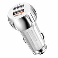 Meilleur vendeur électronique nouveaux produits 2021 téléphone Unique rapide double USB 36W QC3.0 chargeur de voiture de batterie pour Apple