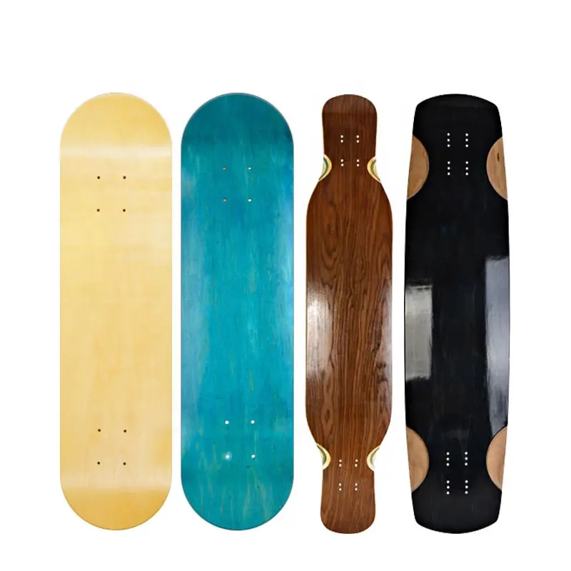 China Groothandel Ongecensureerd Blank 100 Canadese Maple Custom Oude School Board Cruiser Longboard Skateboard Deck