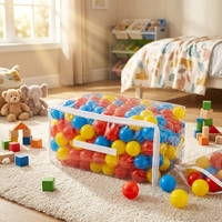 Vente en gros d'usine, balles rebondissantes colorées pour enfants en plastique LDPE transparent épaissi, jouet gonflable pour enfants de 3 à 6 ans